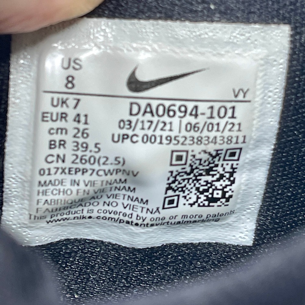 Nike Zoom Freak 3 Sneakers Mens Sz 8 White & Teal 7,0,9:K.5.7 - Picture 13 of 13